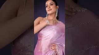 Trendy and Beautiful Pink Cutdana Worked Saree in Organza #saree #sareeforweddingparty #fashion