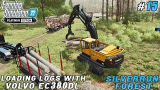 Clearing the area VOLVO EC380DL with grapple loads logs  Silverrun Forest  FS 22  Timelapse #15