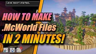 How To Make .ZIP Files Into .MCWorld Files In 2 Minutes PC VERSION