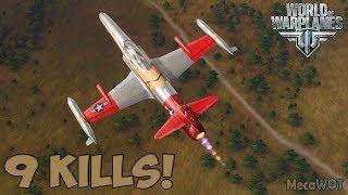 World of Warplanes  Lockheed F-94D Starfire  9 KILLS - Replay Gameplay 1080p 60 fps