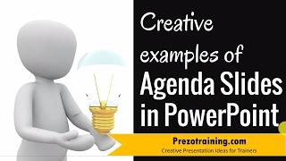 Creative examples of Agenda Slide in PowerPoint