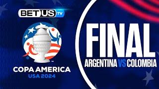 Copa America Final 2024 Showdown in Miami  Argentina vs Colombia Picks Soccer Tips & Predictions