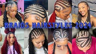 Must-Try TikTok Most Trending African Braided Hairstyles For Black Women 2024  Cute #braids