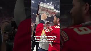 Matthew Tkachuk let his dad have his moment  #shorts