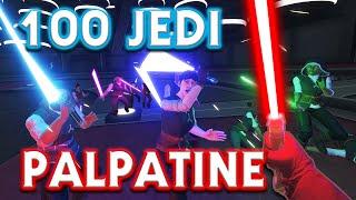 EMPEROR PALPATINE VS 100 JEDI In VR Blade & Sorcery