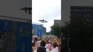 England fans at the fan zone in Gelsenkirchen