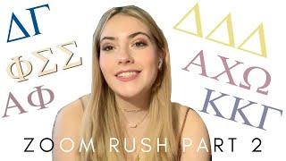 SORORITY RUSH PART 2 *Syracuse University*  Lauren Rockwell