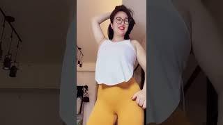 Chubby Asian Woman Dancing And Showing Her Body Shape