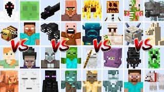 EVERY MOB TOURNAMENT  Minecraft Mob Battle