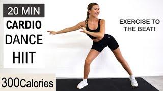 20 Min Intense CARDIO DANCE HIIT Workout  Super Fun & Sweaty  Calorie Killer  Warm Up + Cool Down