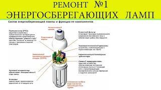 REPAIR №1 Two energy-saving fluorescent lamps.