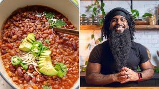 Sweet Savory and “Beefy” Chili  Easy One Pot Vegan and Vegetarian Meal Idea