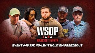 WSOP $3000 NL Holdem Freezeout Final Table - $523195 Up Top FULL FINAL TABLE