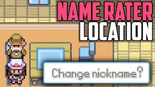 Name Rater Location - Pokémon FireRed & LeafGreen