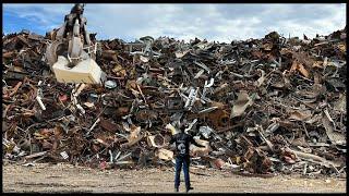 1 Tonne Scrap Yard Run & Street Scrapping - ASMR Metal Melting - BigStackD Bulk Bars - Golden Bronze