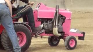 Modified Garden Tractor Pull  Motorcycle Engine