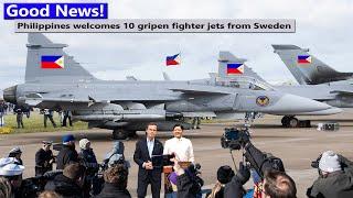 Good news  10 New Philippine Saab Gripen-39 fighter jets arrive at Clark military base