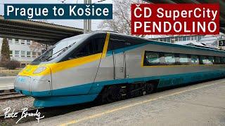 TRIP REPORT  ČD Pendolino Košičan  Czech SuperCity train  Prague to Košice  1st class