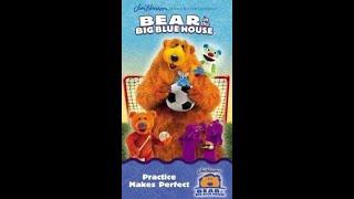 Opening To Bear in the Big Blue House Practice Makes Perfect 2003 VHS