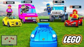 4 YOUTUBER mit LEGO AUTOS JAGEN in GTA 5