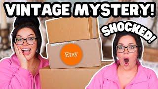 VINTAGE MYSTERY ETSY SUBSCRIPTION BOXES?  3 Vintage Home Decor & Handmade Box Unboxings