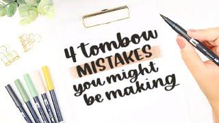 TOMBOW LETTERING TIPS  I made these mistakes & now you dont have to