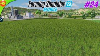 Big Grass Field Plowing and Replanting Grass  Farming Simulator 23 Amberstone #24