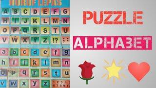 Bermain Puzzle Alphabet di Rumah...