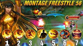 CHOU MONTAGE FREESTYLE 56 Outplay  Highlights  immune  Damage  Mobile Legends