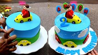 Simple and  Easy Boy Car Cake Decorating   Cake Design For Birthday Boy  Birthday Car Cake Design