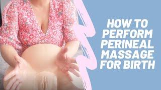 How to do perineal massage to reduce the risk of tearing or episiotomy  Midwife Marley