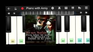 Teri meri meri Teri Prem kahani #viralvideo #bodyguard #shortvideo #pianolession