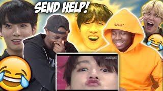 BTS BEING CRACKHEADS FOR 5 MINS STRAIGHT REACTION  FO SQUAD KPOP