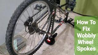 How To Straight Wobbly Bicycle Wheel And Fix Broken Spokes