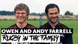 Owen and Andy Farrell as team-mates in 2008