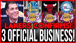 BIG TRADE HAS BEEN CONFIRMED 3 GREAT STARS LAKERS CONFIRM TODAYS LAKERS NEWS
