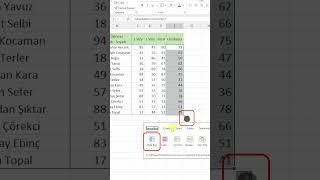 #excel  de 15 Saniyede Bar Chart Yap. #shorts