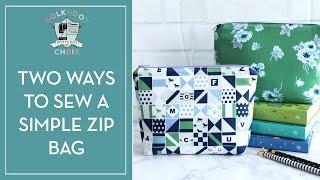 How to Sew a Zip Pouch or Bag  A Beginners Guide