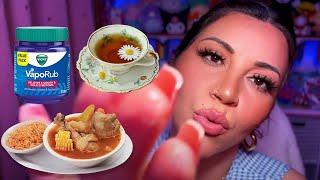 ASMR - Latina mom takes care of you when you’re sick 