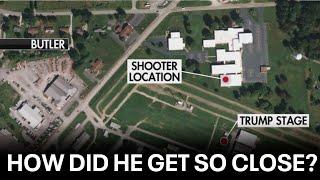 Trump rally shooting Map shows where shooter was stationed