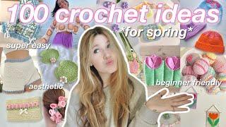 100 BEGINNER FRIENDLY things to crochet FOR SPRING trendypinterest inspired