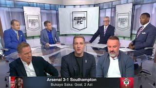 Arsenal vs Southampton 3-1 Premier League Title Predictions - Arsenal Man City or Liverpool?