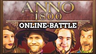 Anno 1800 Online-Battle  Nils vs GameStar vs Shurjoka vs Denzel