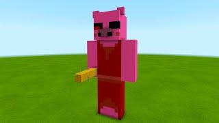 Minecraft How To Make a Piggy Statue