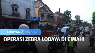 Polisi Bersama TNI Megelar Operasi Zebra Lodaya di Cimahi  Liputan 6 Bandung