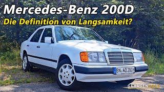 Mercedes-Benz 200D W124 Nur 72 PS Reicht das heute noch aus?  Rückwärtsgang  Garagengold