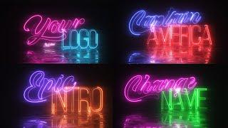 After Effects Neon Logo Intro Template #150 FREE Download