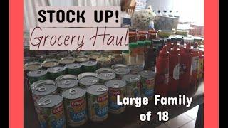 Large Family STOCK UP Grocery Haul + Pandemic Then & Now Grocery Store Footage