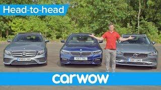 Volvo V90 v BMW 5 Series Touring v Mercedes E-Class Estate 2018  Head2Head