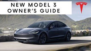 New 2024 Tesla Model 3  Detailed Owners Guide From Tesla